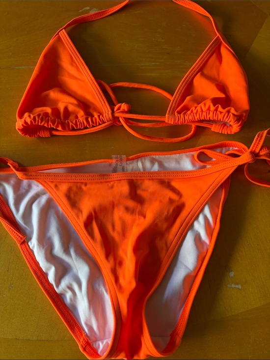 Victoria's Secret Other - Victoria's Secret Neon Orange and Teal Bikini Top